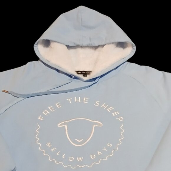 Free The Sheep Sky In You Sky Blue Hoodie - Picture 1 of 7